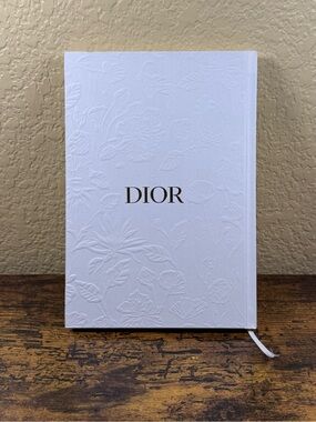 Dior beauty White Embossed Hardcover Notebook - j’adore collection